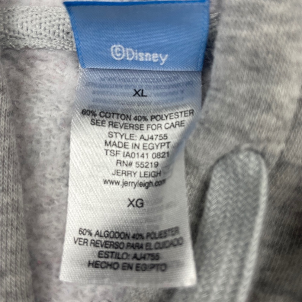 Disney Mickey and Minnie Mouse Full Zip Up Hoodie Sweatshirt Women's XL - Picture 3 of 10